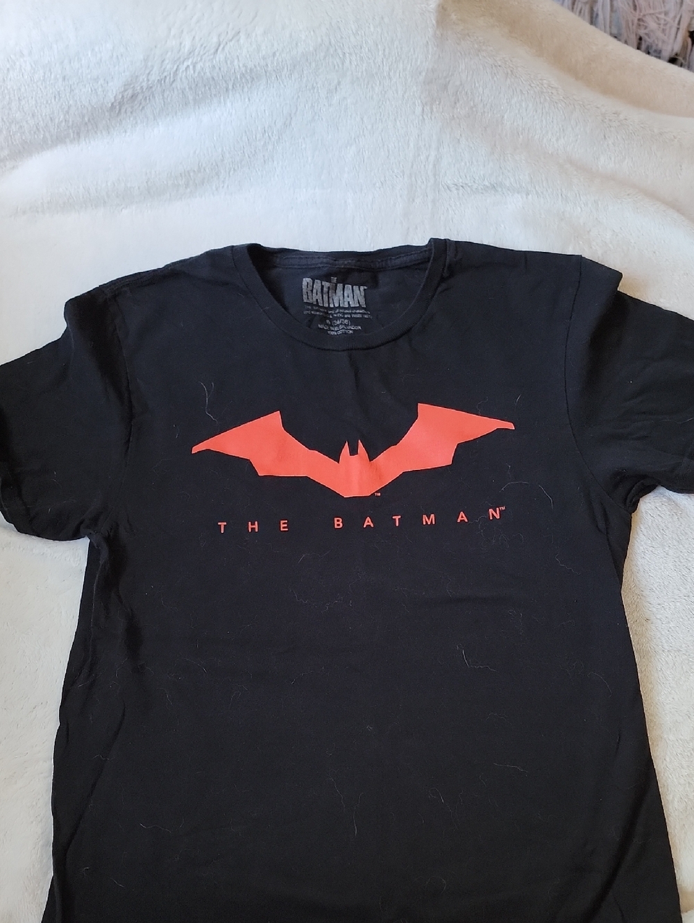 Batman Black Short-Sleeve Tee with Red Bat Logo